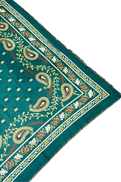 Nish&Chic Patterned Wool Square Shawl