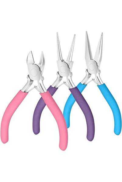 Arabest Anti-Raw Embroidery Needle Nose Pliers, Wire Cutters for Jewelry Making, Repair and Crafts