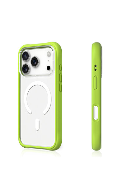 Youngkit iPhone 17 Pro Max Uyumlu Kılıf M-safe Şarj Özellikli Airbagli Dynami...