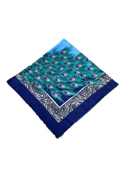 Nish&Chic Patterned Wool Square Shawl