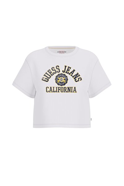 Guess Jeans Ss Cn Boxy ženska majica širokog kroja
