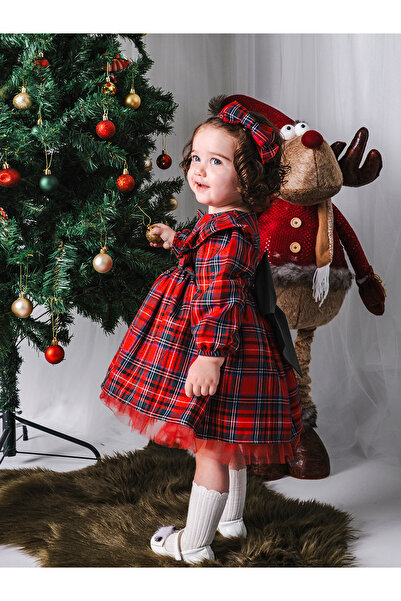 Cumino Plaid Girl Dress 9-12-18-24 Months