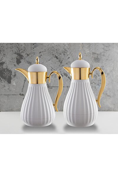 AWANY PLUS Luxury thermos set, keeps drinks hot for 18 hours, capacity 1 liter for tea and 750 ml for coffee