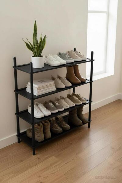 Casco Four-tier wooden shoe rack