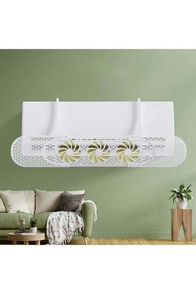 Yelajoy Adjustable Air Conditioning Panel,Transparent Deflector Prevent Direct Blowing,Multi-hole Setting