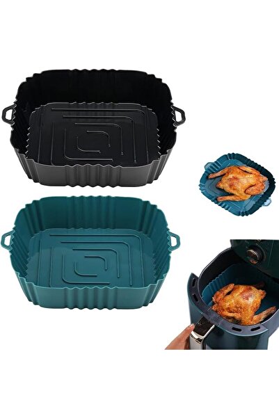 Arabest 2Pcs Reusable Air Fryer Silicone Liners, Air Fryers Accessories, Silicone Airfryer Liners