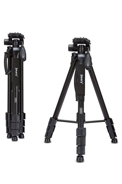 Jmary حامل ثلاثي القوائم احترافي من الألومنيوم KP-2254 لجميع كاميرات DSLR (أسود)