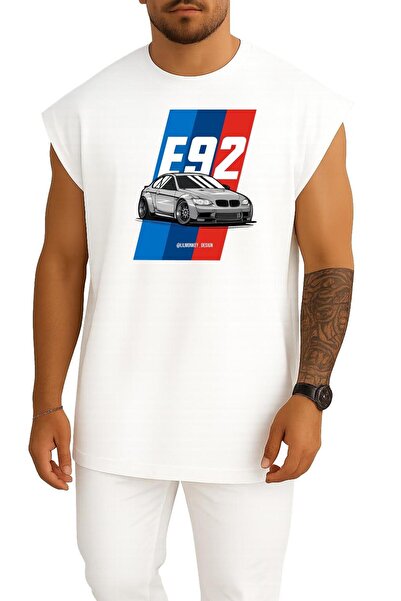 Bahriyeli Collection supradimensionat E92 Bmw M3 Car Chest cu imprimeu Atlet