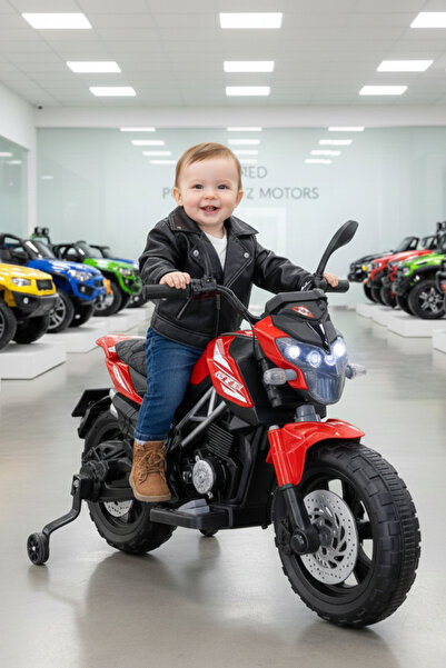 Bebeck Motocross Cross Akülü Motor Akülü Araba Yeni Seri Babyhope 447 12V