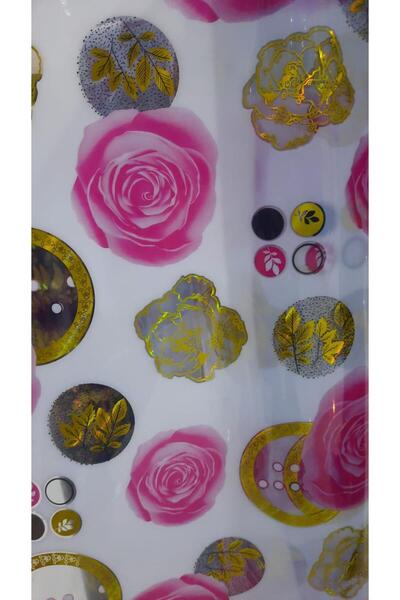 polset Rose Head Patterned Tablecloth 80 cm X 120 cm