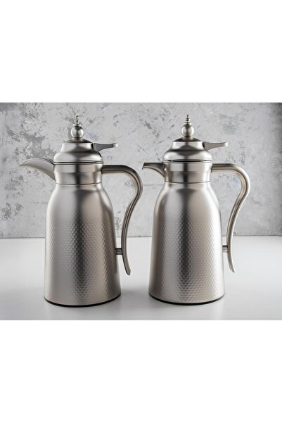 AWANY PLUS Alaa Luxury Thermos Set, Keeps Heat Hot for 18 Hours, 1 Liter Capacity for Tea and 1 Liter Capacity for Coffee