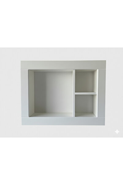 GENERIK Window air conditioner cover decoration for wall covering made of wood, white