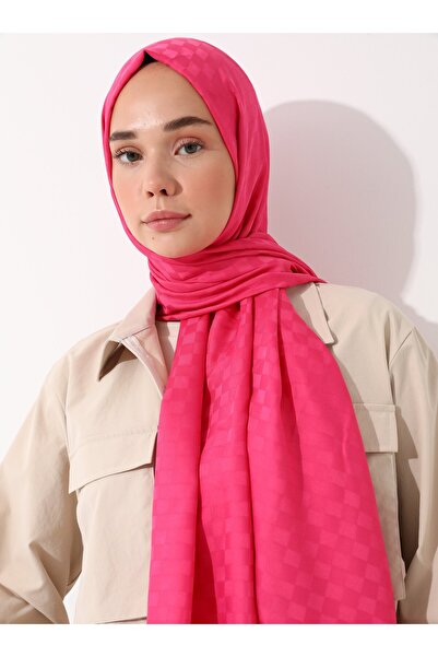 Tuva Diamond - Small Checkerboard Pattern Shawl - Fusya -