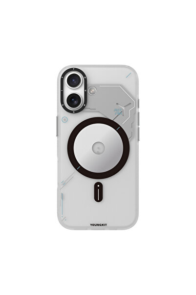 Youngkit iPhone 17 Uyumlu Kılıf M-safe Şarj Özellikli Disk Desenli Disc Battl...