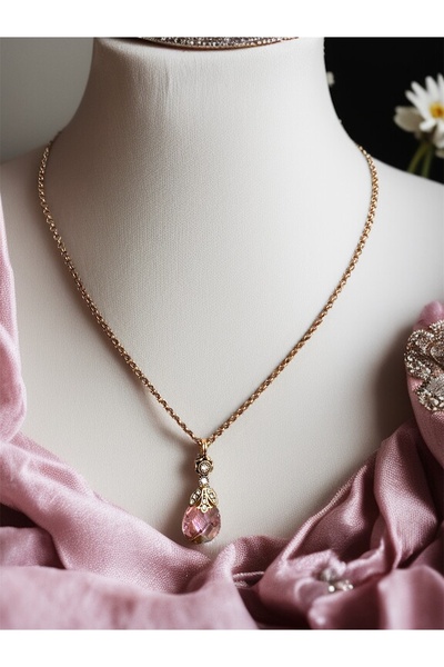 FAYRA ACCESSORIES Zircon Stone Cat's Eye Necklace