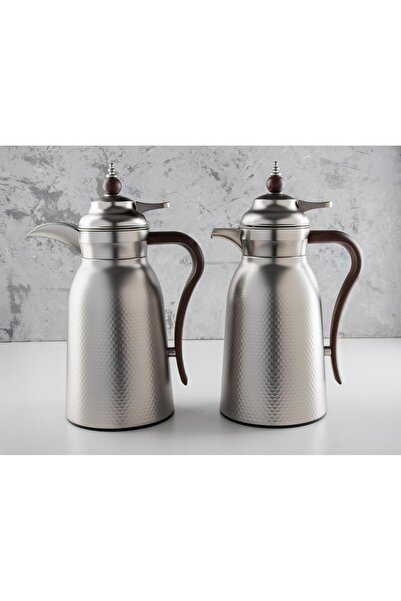 AWANY PLUS Alaa Luxury Thermos Set, Keeps Heat Hot for 18 Hours, 1 Liter Capacity for Tea and 1 Liter Capacity for Coffee