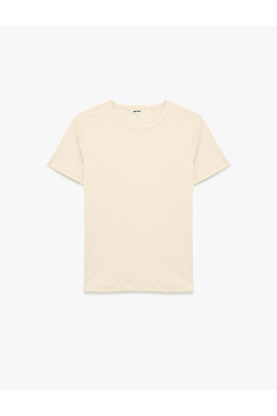Koton Slim Fit Cotton Short Sleeve Crew Neck Basic T-Shirt