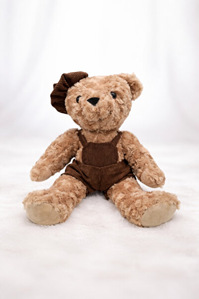 TOHA دمية دب قطيفة 40 سم – دب تيدي بملابس هدية رومانسية