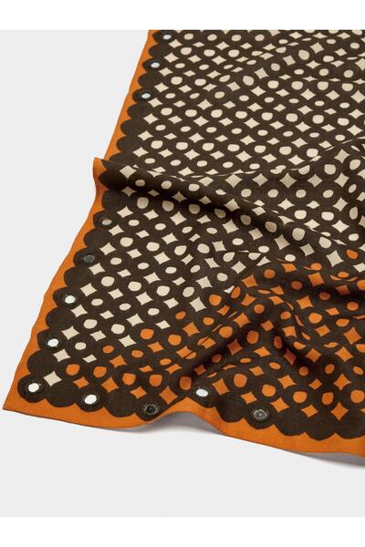 PARFOIS Kare Desenli Pamuklu Fular