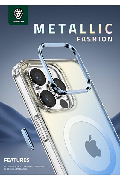 Green Lion MagSafe Protection Case for iPhone 13 Pro (6.1 inch) - Blue Gradient