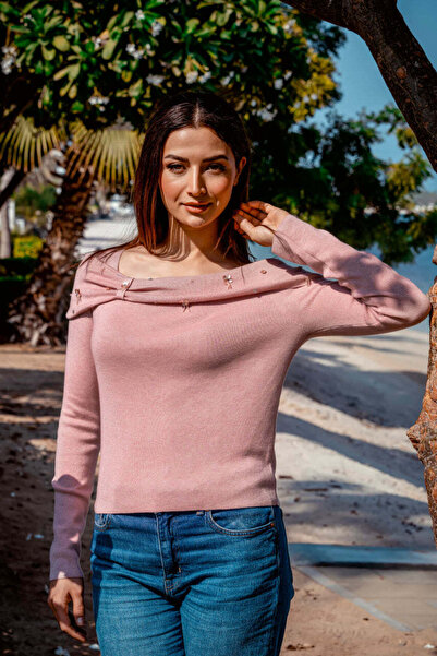 Generic كنزة مكشوفة الكتفين