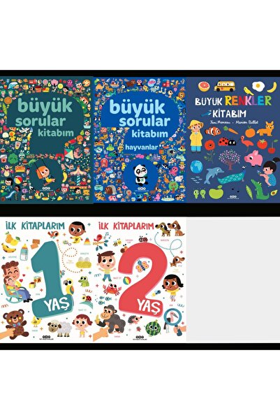 Yapı Kredi Yayınları İlk Kitaplarım - Büyük Sorular Kitabım - Büyük Renkler -...