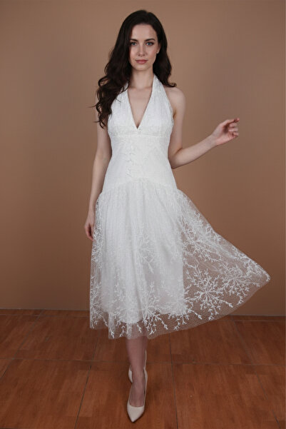 TREASUREISLAND White lace dress