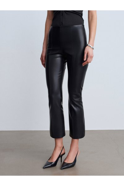 Dilvin 72231 Faux Leather Spanish Leggings