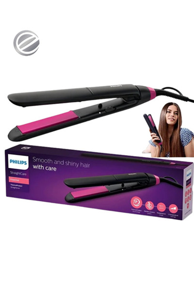 Philips Smart Philips StraightCare Essential ThermoProtect Heat Protection Technology Hair Straightener BHS375/03 Ceramic
