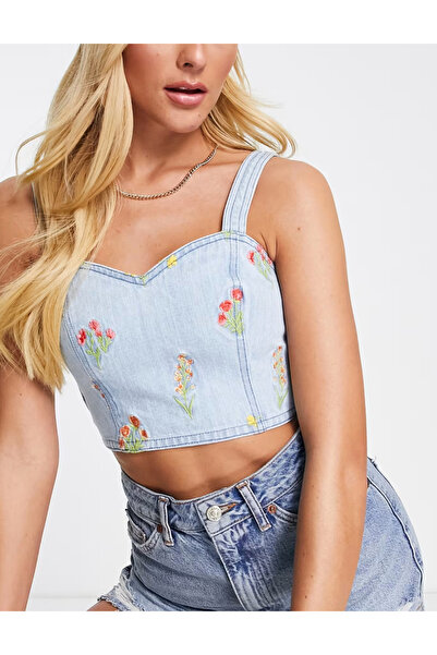 Miss Selfridge top, blue