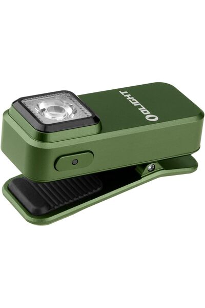 OLİGHT Oclip Flashlight: Hands-Free With Red & White LED, Lightweight Magnetic Clip-on, Bright Recha
