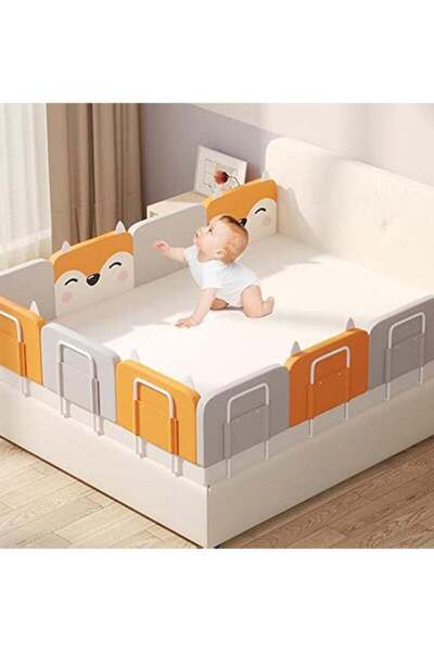 Arabest 3 Pcs Baby Bed Rail Guard,Easy to Get in or Out of Bed with Mattress Support,Adjustable Height,60CM