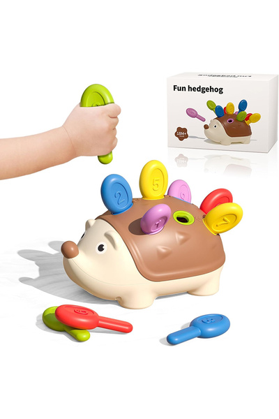 Arabest ألعاب للأطفال الصغار، مجموعة تعليمية على شكل قنفذ صغير، لعبة فرز وعدّ...