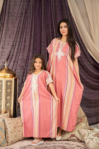 AFandina Butterfly Jalabiya... Freedom of movement and elegance for mother and daughter SM-3000 Jalabiya combining comfort and luxury