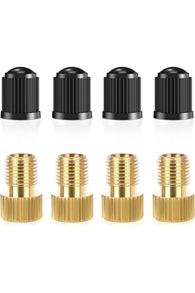 Arabest محول صمام نحاسي، لنفخ الإطارات باستخدام مضخة دراجة هوائية عادية أو مضخة هواء أو ضاغط هواء