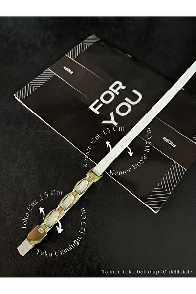 Fiori Thin Chain Buckle Basic Women's Pants Belt, Coat Belt, Dress Belt