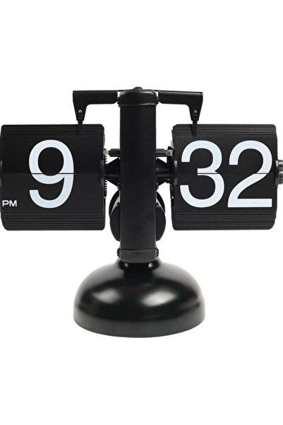 Arabest Automatic Flip Desk Clock,Large Number Display, Battery Powered, Internal Gear Operation