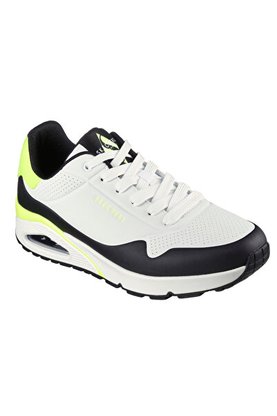 SKECHERS Men's Uno - Back Lit White Sneakers EU 44 with Air-Cooled Memory Foam