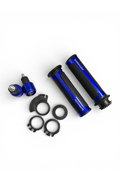 MOTORKİT MK BARRACUDA MAVİ MODİFİYE ELCİK TAKIM ve DENGE GİDON TOPUZU SET UNİ...