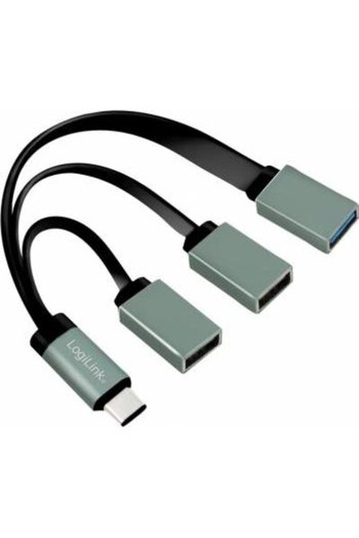LogiLink UA0315 Grey USB Hub for Enhanced Connectivity