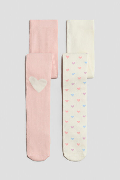 H&M 2'li İnce Triko Külotlu Çorap