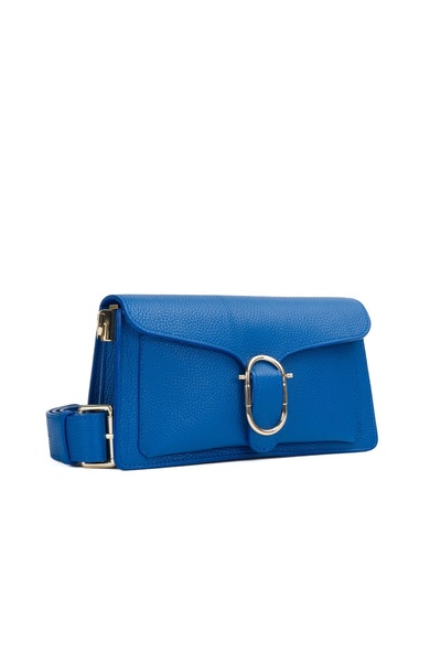 Posete Fagaras Anabelle Leather Purse - Blue, Casual Bag Made of Genuine Leather, Handbag, Bags