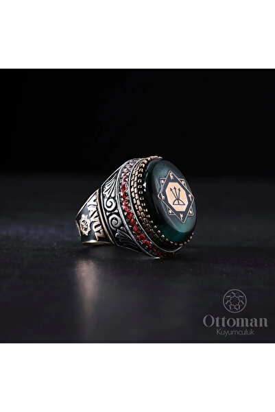 DESİGN OTTOMAN KUYUMCULUK Oğuz Kağan Mührü Gümüş Erkek Yüzük