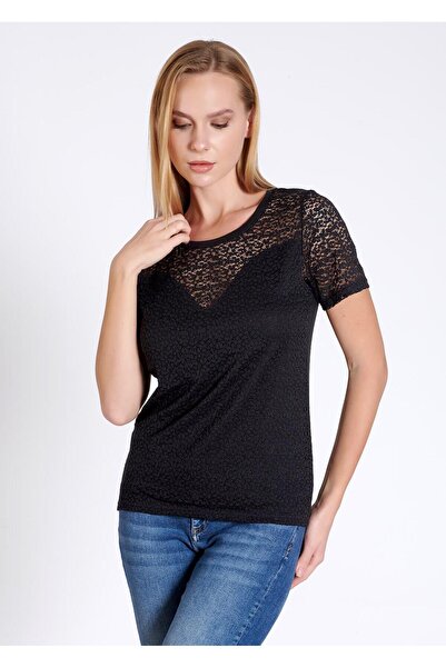 Belinay 8006 Tamamı Dantel Kadın T-shirt