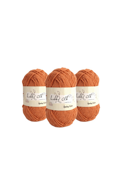 hobby club Cotton Amigurumi and Punch Yarn 100 Gr. 3 Orange Fruits