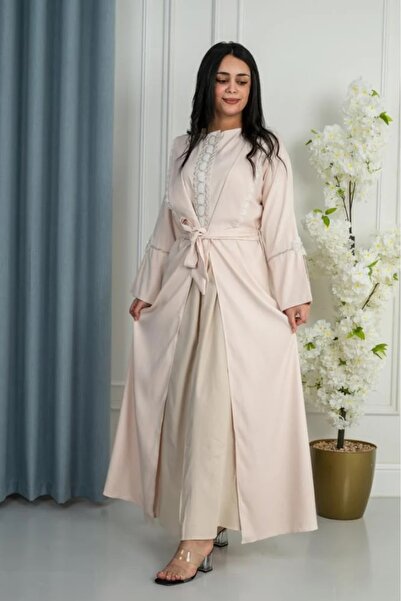 obejana روب استقبال مواليد للأم بكلفة فاخرة لون بيج