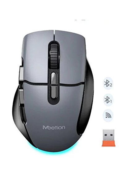 MeeTion Mouse wireless pentru birou, pentru ședințe, BTM001, 1600 dpi, Negru