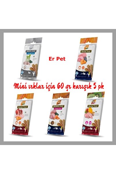 N&D Mini Irklar için Karışık 5 çeşit ödül Maması 60 gr *5 pk