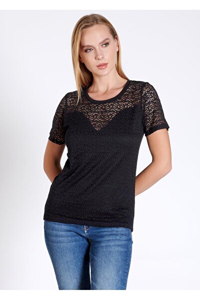 Belinay 8006 Tamamı Dantel Kadın T-shirt