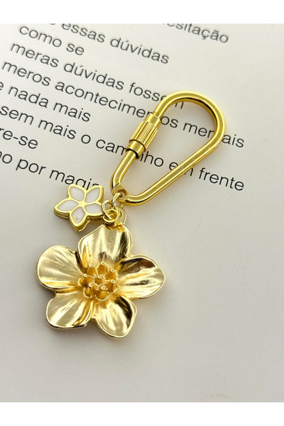 roshel Charmlı Anahtarlık Lotus Anahtarlık Çanta Charm Anahtarlık